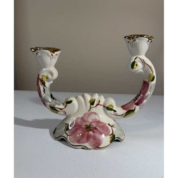 Pereiras Valado Portugal Handpainted White Gold Candle Holder Unique Gift - Picture 1 of 7